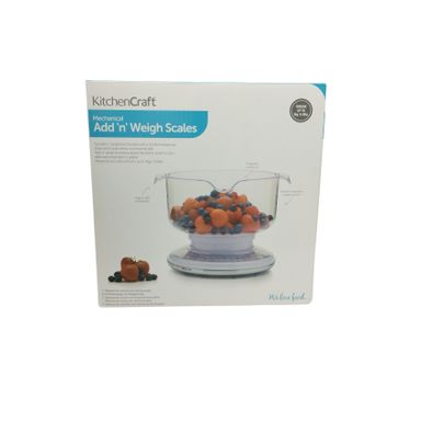 KitchenCraft Básculas mecánicas Add'n'weigh de 3 kg con tazón de pesaje