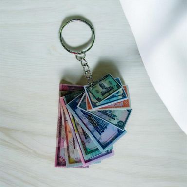 Haitian Keychain With Old Currency Model