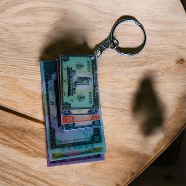 Haitian Keychain With Old Currency Model