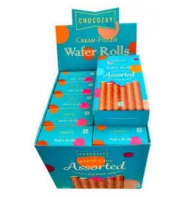 Chocozay Wafer Rolls Assorted 10 Rolls 135g Box