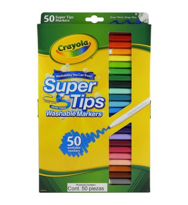 Plumones Super Tips Crayola 50pza.