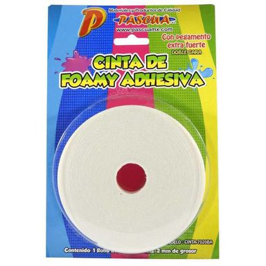 Cinta de Foamy Adhesiva Doble Cara 19X5m 