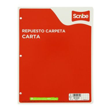 Repuesto de Carpeta Scribe Carta 100h.