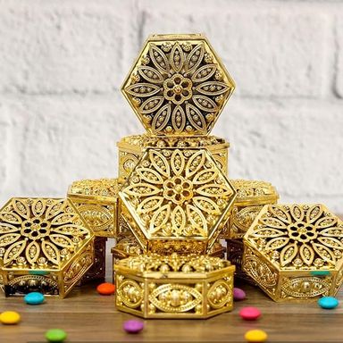 Gold Hexagon Box