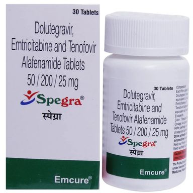 Dolutegravir, Emtricitabine and Tenofovir Alafenamide 50mg/25mg/200mg Tablets