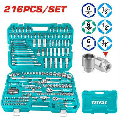 Set de scule si unelte manuale Total THKTHP22166 216buc.