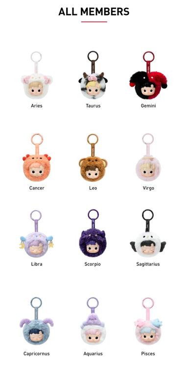 HACIPUPU The Constellation Plush Pendant Blind Box