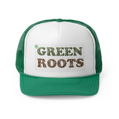 Graphic "GREEN ROOTS"  two tone Trucker 