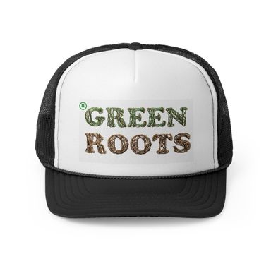 Graphic "GREEN ROOTS"  two tone Trucker 