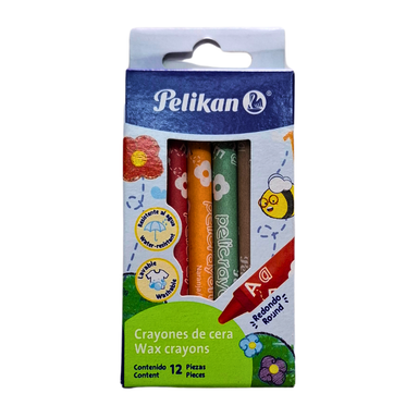 Crayon pelikan delgado 12pza.