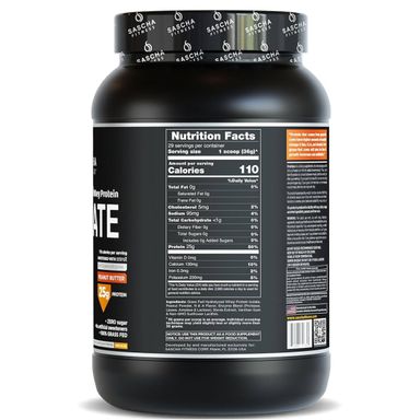 Isolate peanut butter 2 lbs SASCHA FITNESS