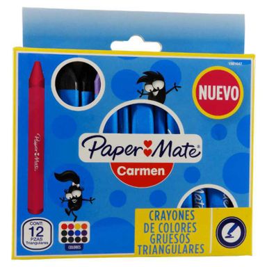 Crayon Paper Mate Jumbo 12pza. Triangular