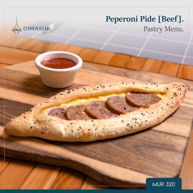 Peperoni Pide [Beef]