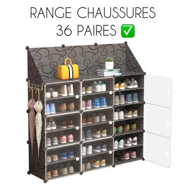 Rangement de chaussures 36 paires