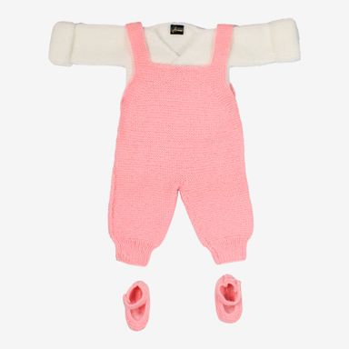 Blush Cuddle - Pink Baby Romper Set