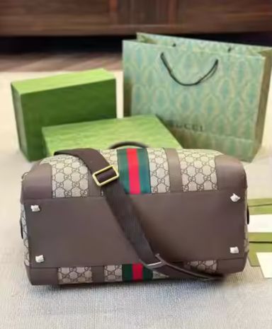 GUCCI GENUINE LEATHER TRAVEL BAG