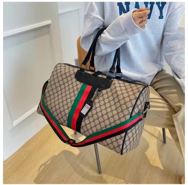 GUCCI GENUINE LEATHER TRAVEL BAG