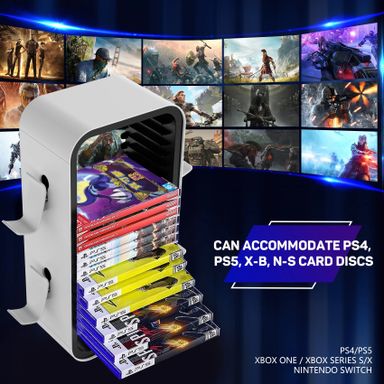 Suporte de armazenamento de videogame Universal PS5/PS4/Xbox One/Xbox 360/Xbox Series X/S/Switch