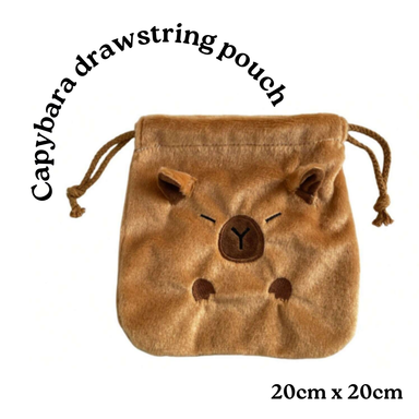 Capybara Drawstring Pouch