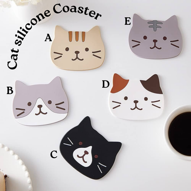 Cat Silicone Coaster