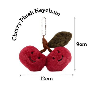 Cherry Plush Keychain