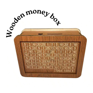 Wooden Money Box