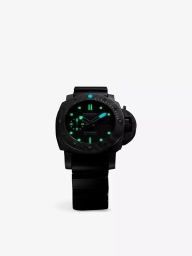 Panerai Submersible Carbotech And Rubber Automatic Watch