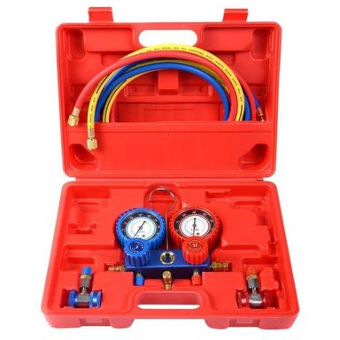 Manomètre de pression à Double Valve, Kit d'outils de Diagnostic de réparation pour climatisation de voiture