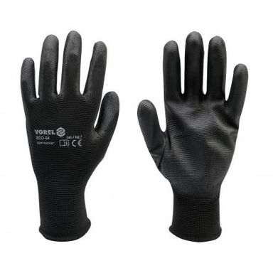 VOREL WORKING GLOVES, BLACK 10IN