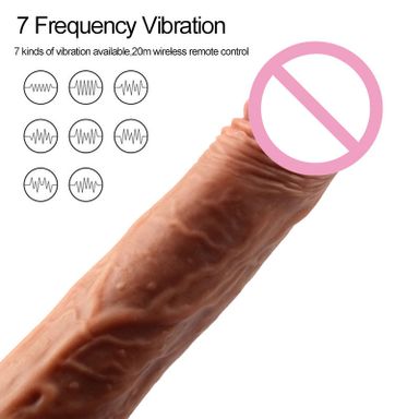 Hyper realistic wireless remote dildo with multi function