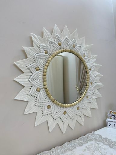 Macrame Wall Mirror Handmade