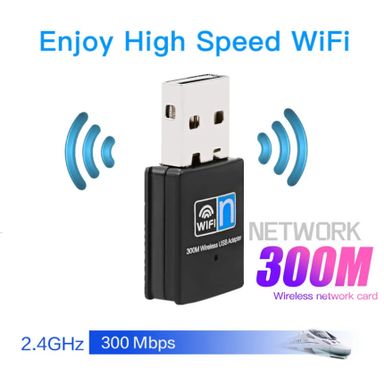 Adaptador De Rede Wifi Usb Plug In Play Wireless 300mbps