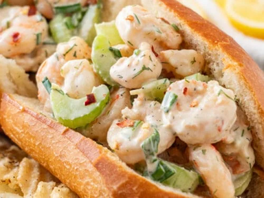 Sautéed Shrimps Sandwich