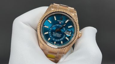 Rolex Sky-Dweller in Everose Gold with Blue Dial 