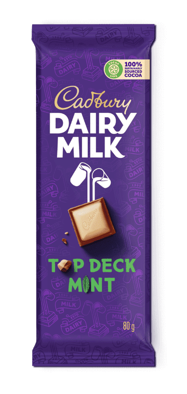 Cadbury Top Deck Mint Chocolate 80g