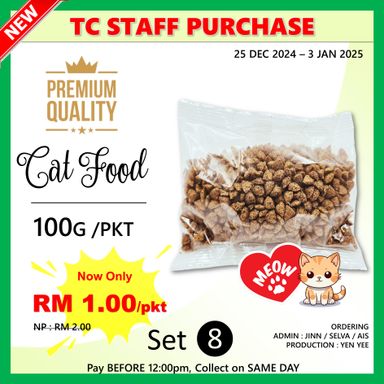 [SET 8] Premium Cat Food 100g x 1