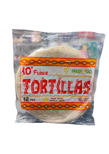 Fresh2Go 10" Flour Tortillas 12pieces