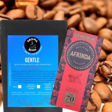 Gift Special - 250g Gentle Blend & 100g Afrikoa or Honest Chocolate