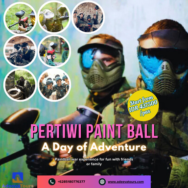 Paintball war experience for fun with friends or family