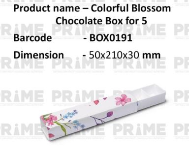 Colourful Blossom Chocolate Box for 5