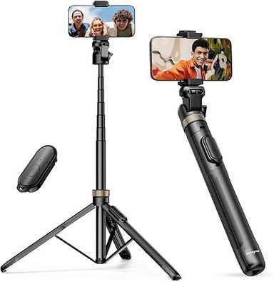 Sensyne 72" Tripod & Selfie Stick, Extendable w/ Remote, Compatible w/ Phones & Cameras