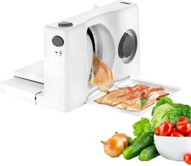 SILVRCREST Trancheuse à viande ,pain ou fromage TKG AS 1004 WHPL - pliable, Wit 100W