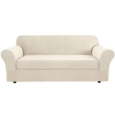 Jaquard Knitting Sofa Cover: Cream