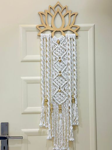 Elegant Lotus Macrame