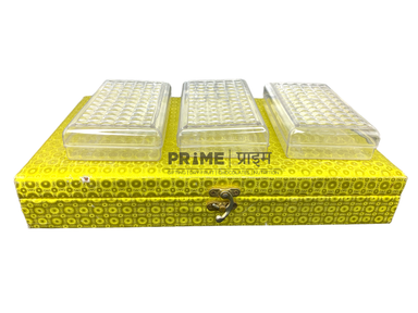 Golden Rectangular Hamper Box Small