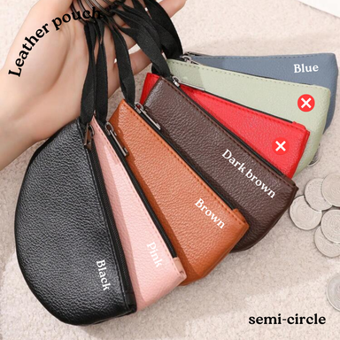 Leather Pouch - Semi-Circle