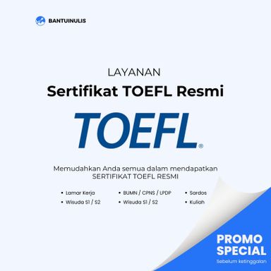 Pengurusan Sertifikat TOEFL Resmi