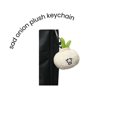 Sad Onion Plush Keychain