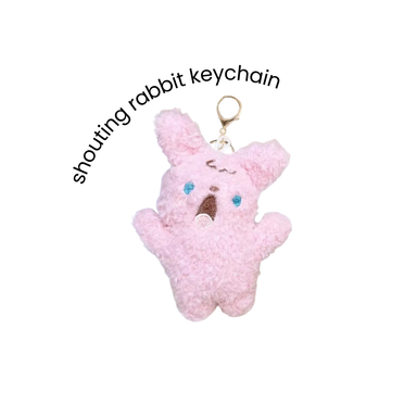 Shouting Rabbit Keychain