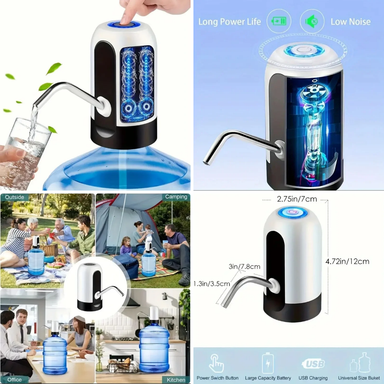 DISPENSADOR AGUA RECARGABLE USB